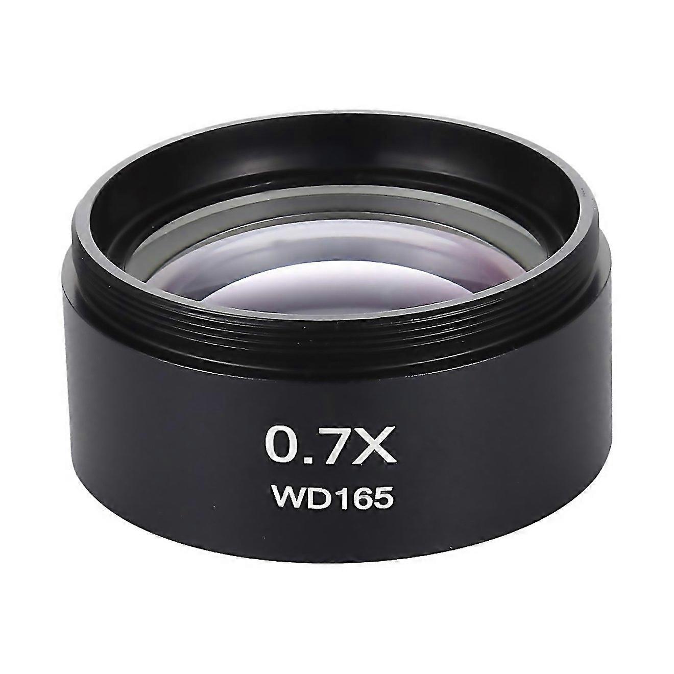 For Stereo Microscopes Auxiliary Objective Lens Barlow Lens Magnifier 07x Wd165