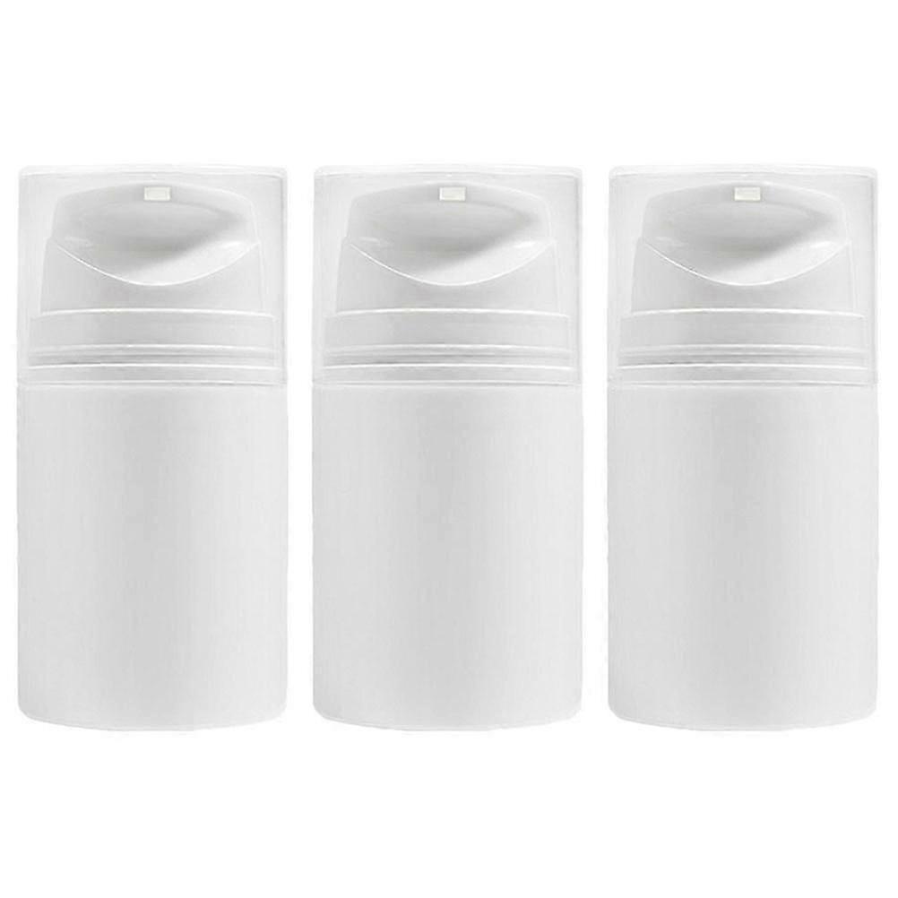3pcs Empty Airless Pump Bottles Refillable Plastic Vacuum Pump Press Bottles 26s