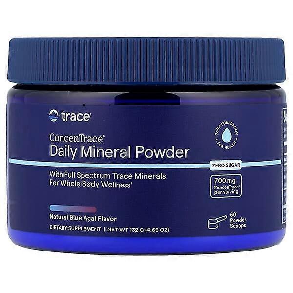 ConcenTraceÃÂÃÂÃÂÃÂÃÂÃÂÃÂÃÂ®, Daily Mineral Powder, Natural Blue Acai, 4.65 oz (132 g)