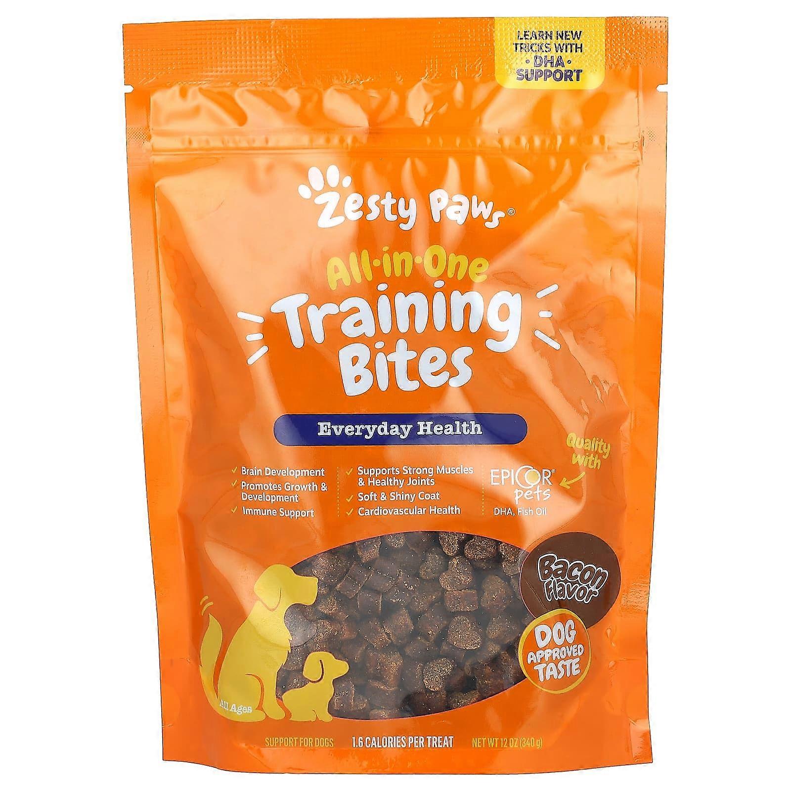 All-In-One Training Bites, For Dogs, All Ages, Bacon, 12 oz (340 g)