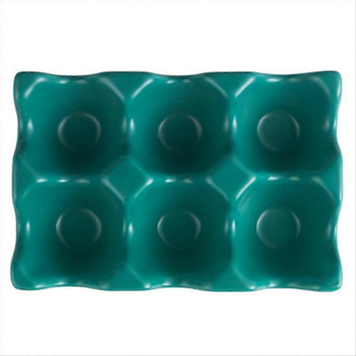 Kitchen Supplies Egg Tray Household Ceramic Tableware Supplies green