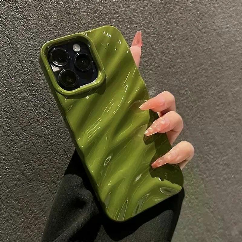 Soft Candy Wavy Pattern Phone Case For iPhone 17 16 11 12 13 14 15 Pro Max Xs Max XR 7 8 Plus 17air Shockproof Bumper Cover