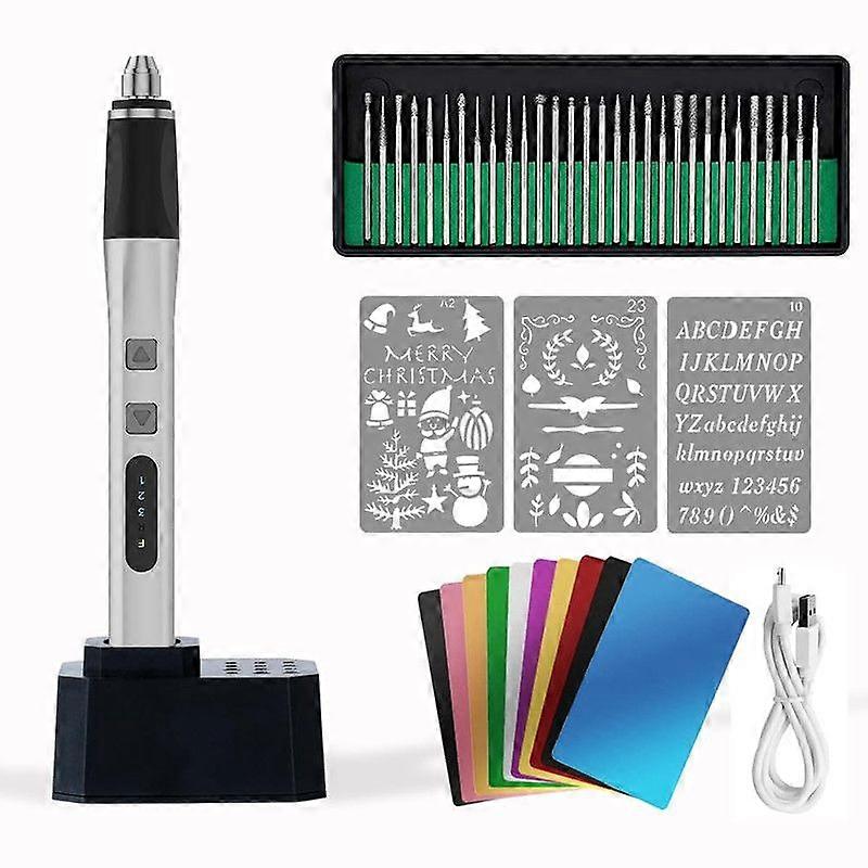 Electric Engraving Pen Engraving Tools Machines with Charging Base