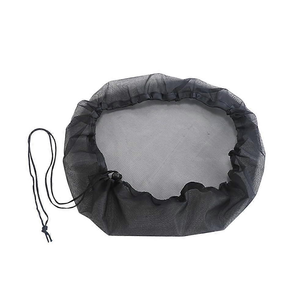 Water Butt Mesh Cover 100 Cm Adjustable Rain Barrel Net Lid With Drawstring Fine Mesh Shield For Leaves And Debris