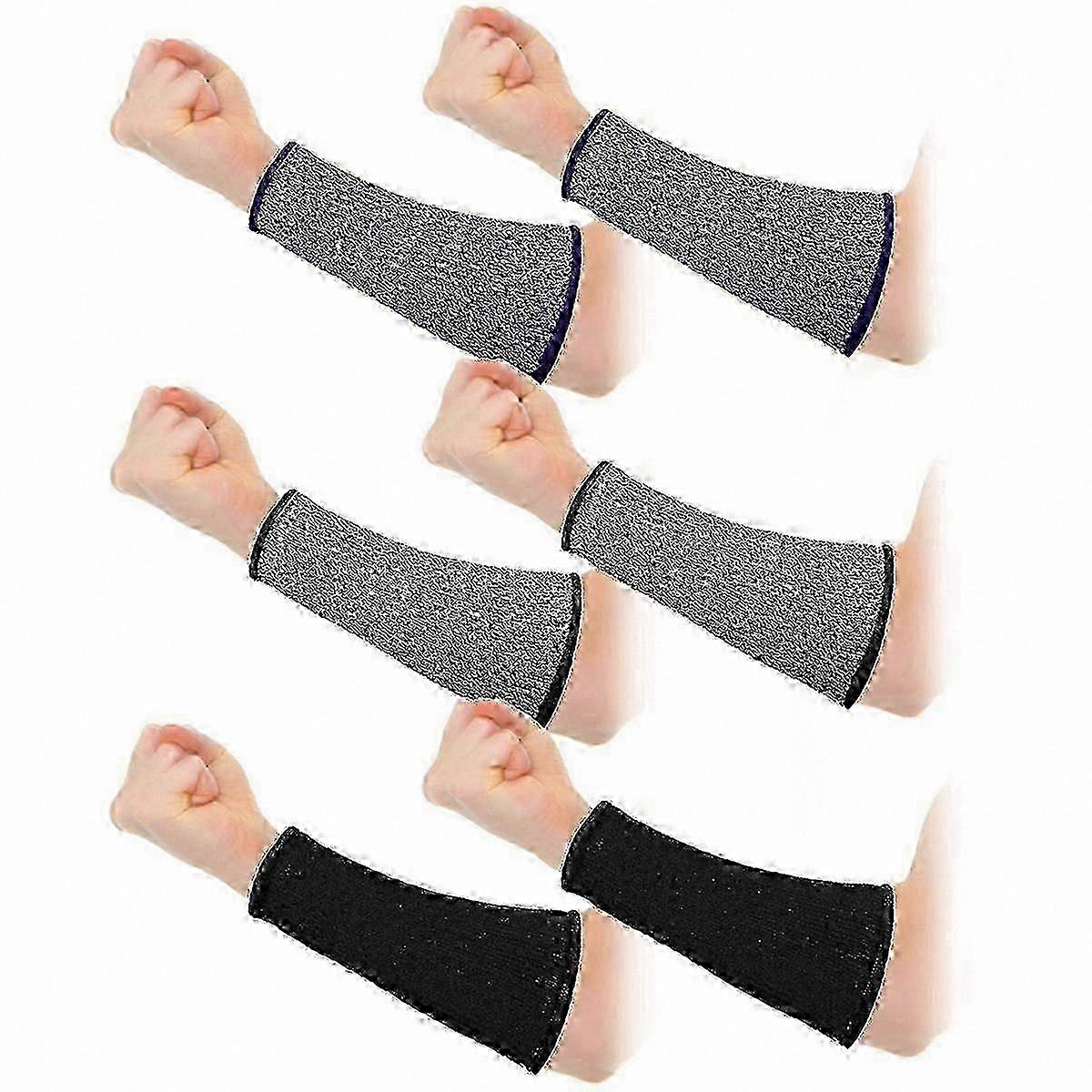 3 Pairs Forearm Sleeves for Sensitive Skin, Arm Protection Sleeve with Level 5 Burn Shielding