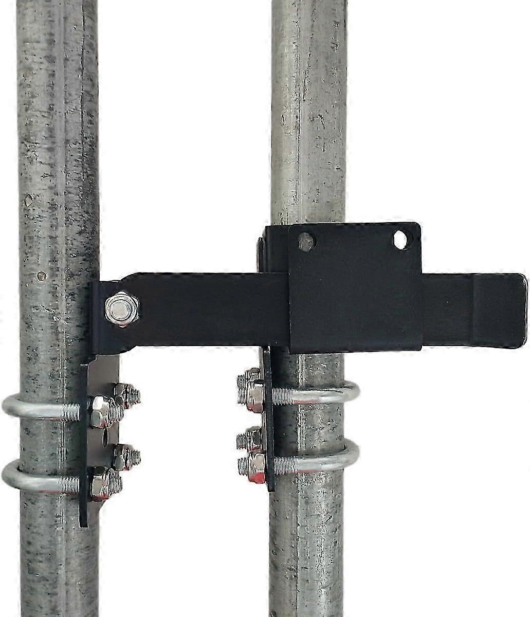 Secure double gate latch for chain link fence - 1-3/8" strong arm