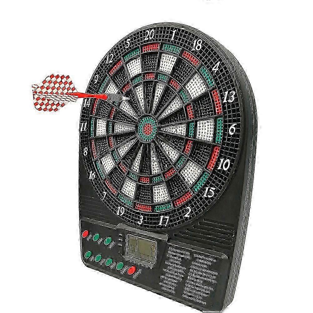25-26 Electronic dart board set multi-person LCD scoring display with 6 darts blackjack game home toy