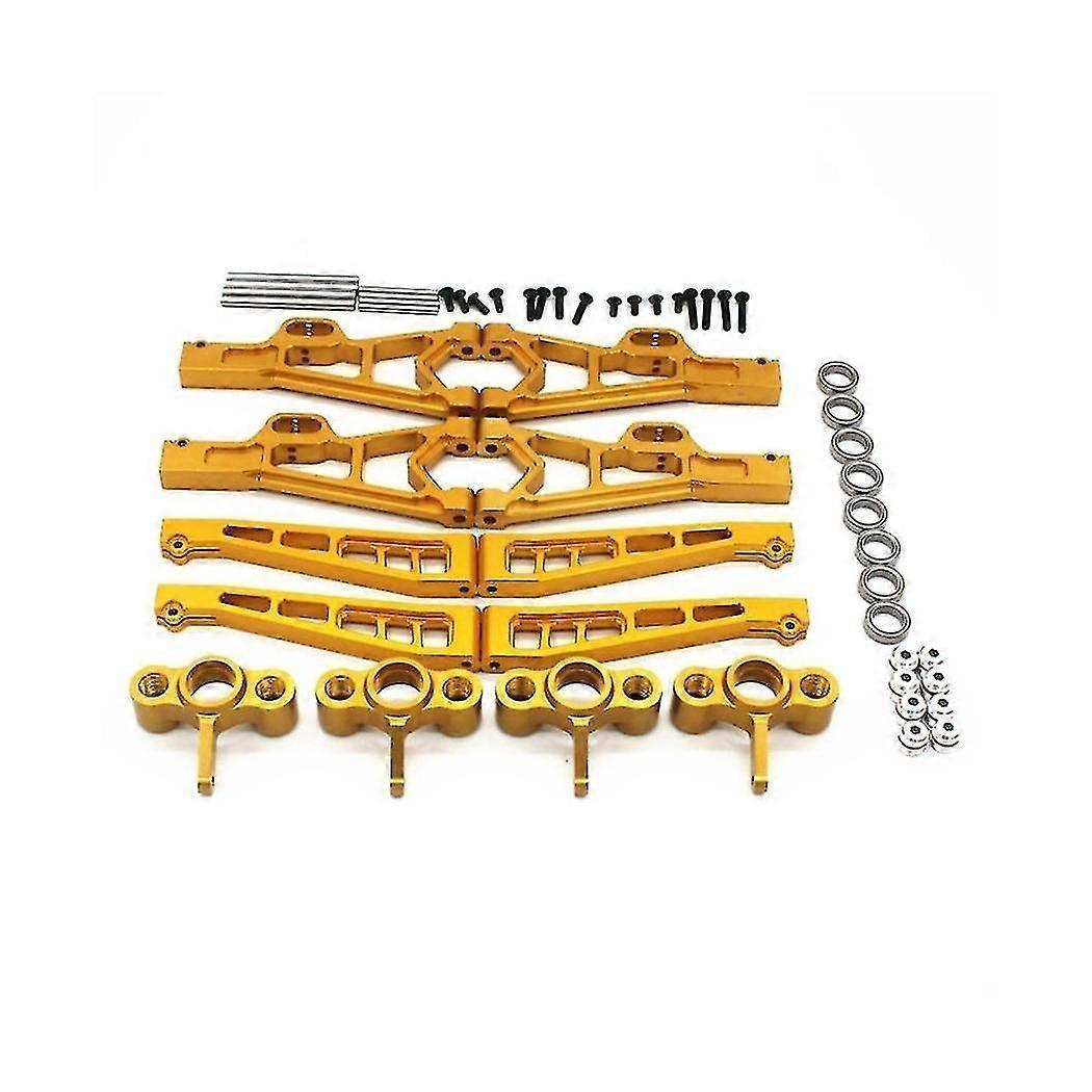 Metal Suspension Arm Steering Block Set For Jlb Racing Cheetah 11101 21101 J3 Speed 1/10 Rc Car Upg