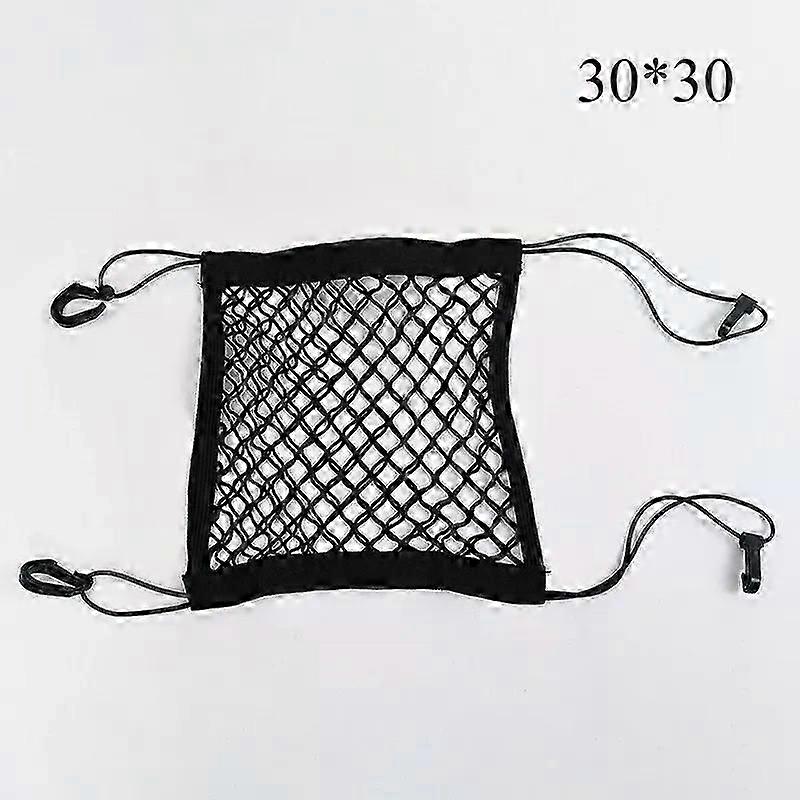 Motorcycle Cargo Net High Elastic Double Layer Motorcycle Net for Helmet Storage 10X11 Bungee Cargo Net with Hooks Luggage Net