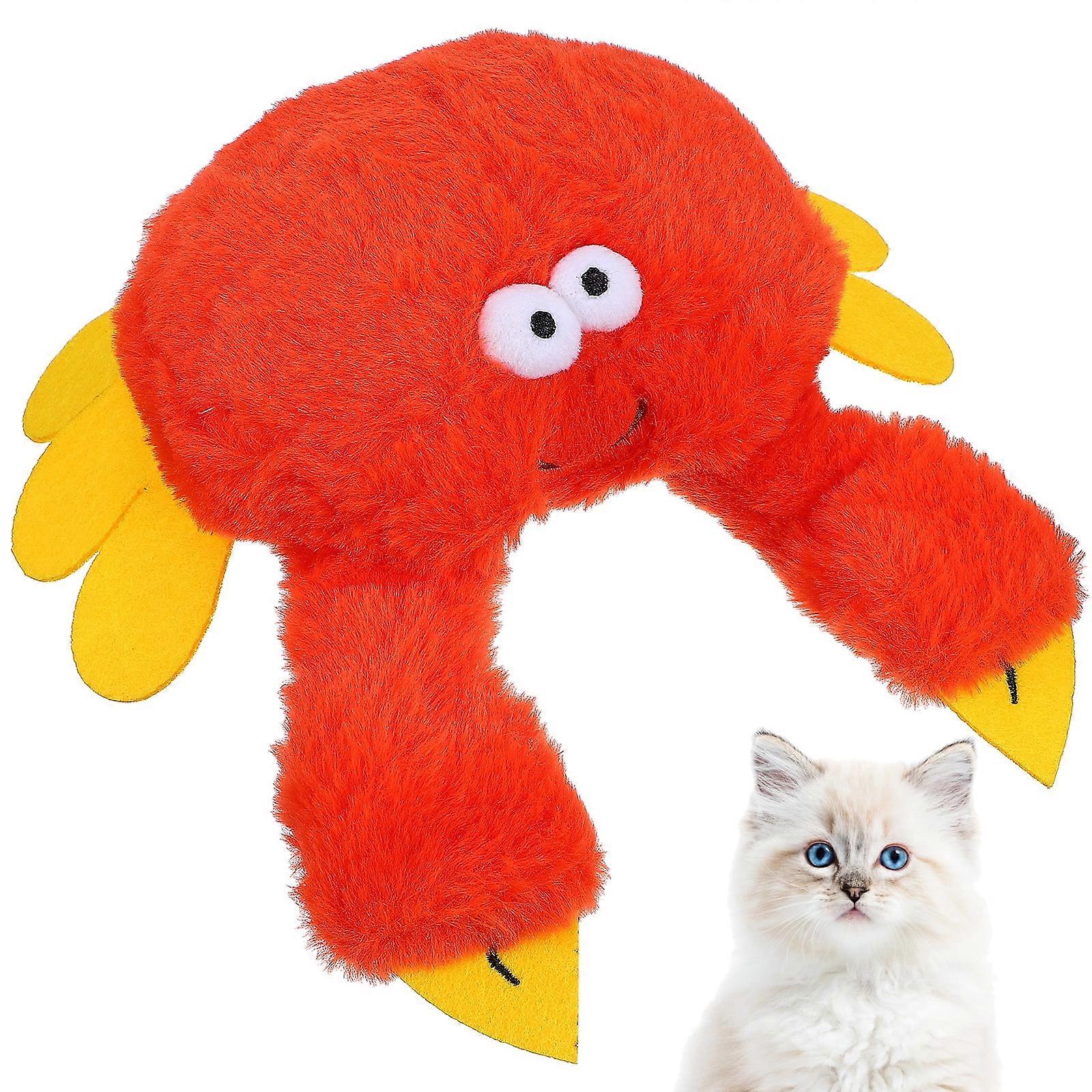 Stuffed Animals Plush Figure Toys Cat Crinkle Interactive Pet Interaction Slapping Sounds Indoor