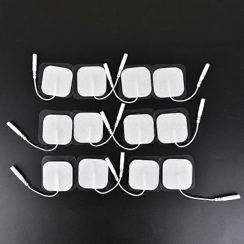 10Pcs Tens Therapy Round Electrode Pad Electrode Patch For Therapy Machine 4 *4Cm