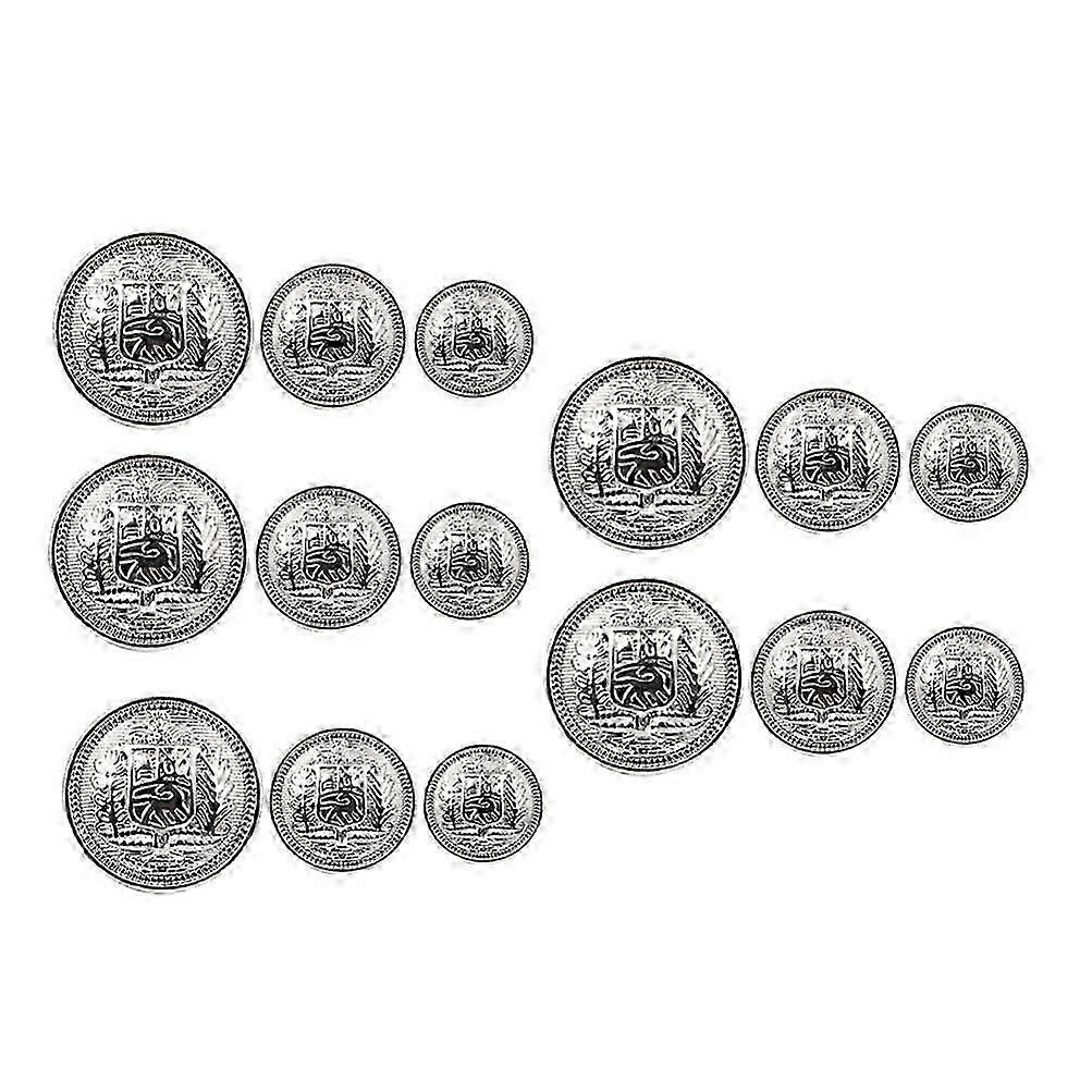 30 Pcs Metal Blazer Button British Style Metal Buttons Decorative Button