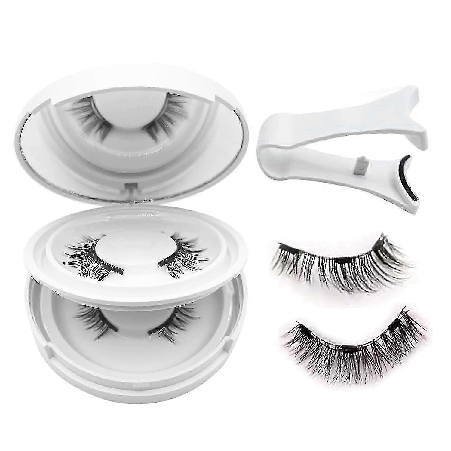 Elara Craft Magnetic Eyelashes with Applicator, Reusable, Easy to Wear, No Glue Needed