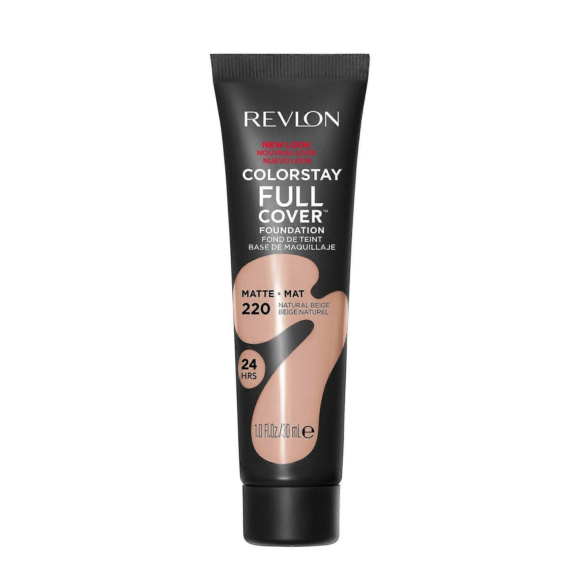 Revlon Colorstay מייקאפ מט בכיסוי מלא, בז' טבעי 220, אונקיה אחת
