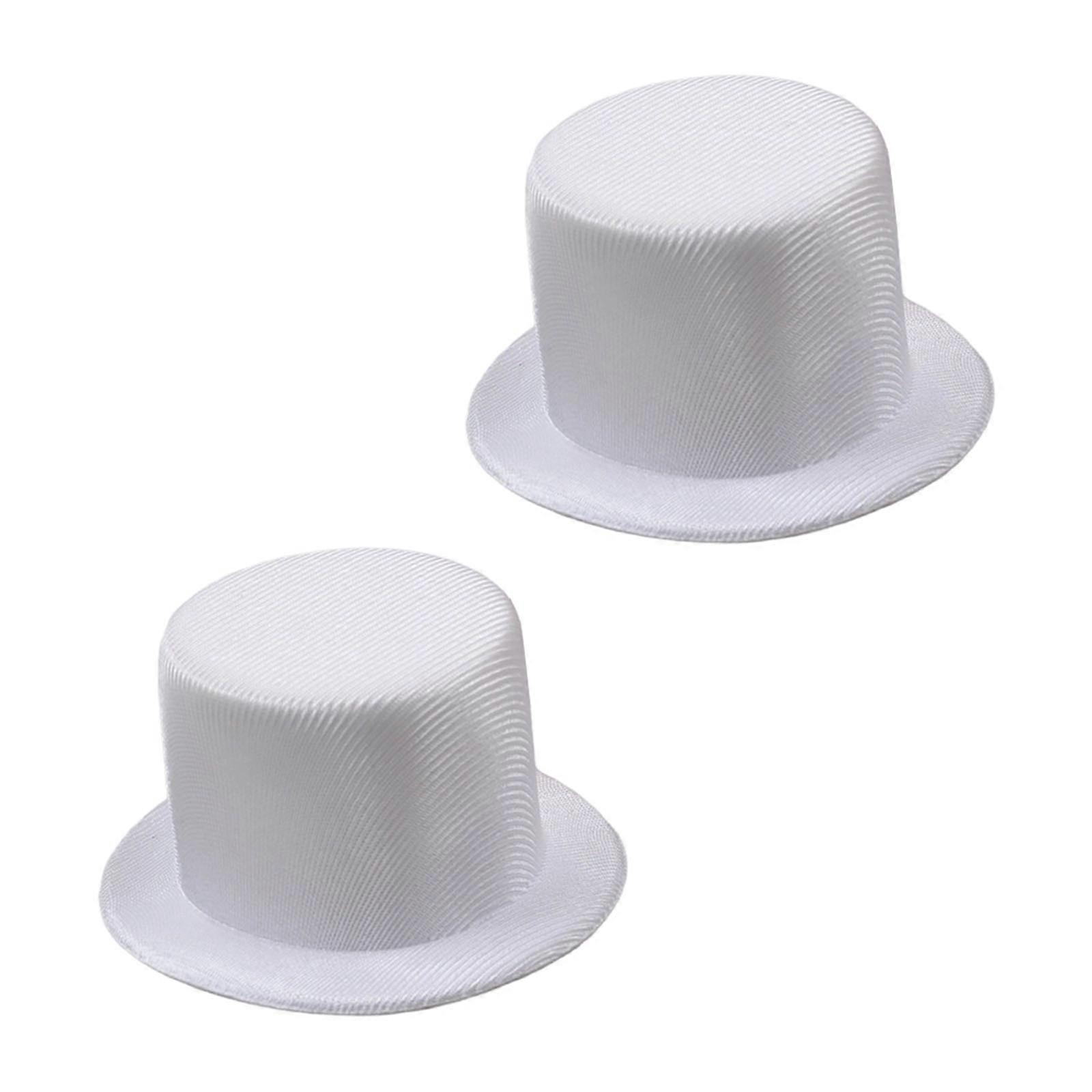 EVA Mini Top Hat 9cm Bare Doll Hat Base For Creative Customization And Crafting Use  White