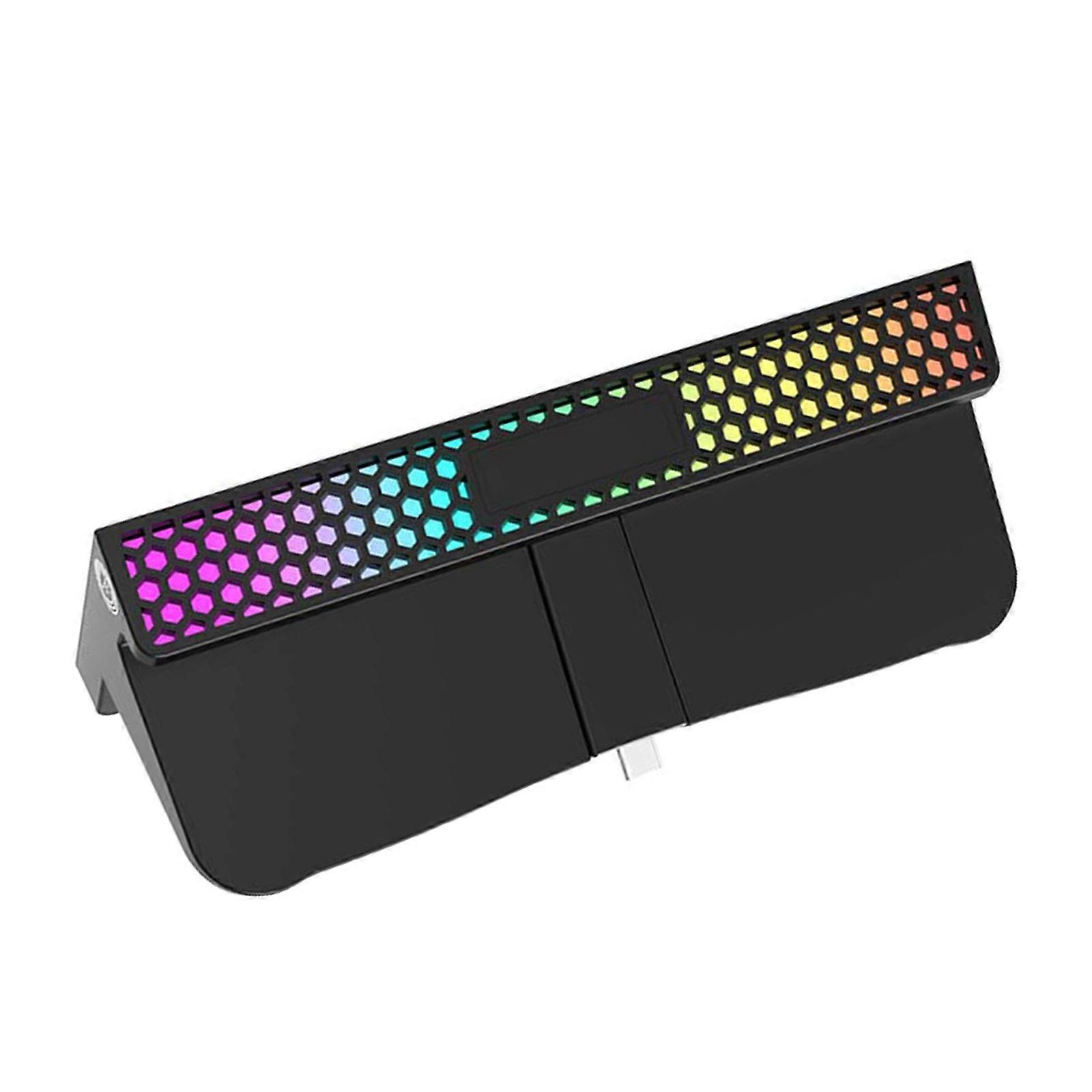 Fast Charging Holder Charging Dock Station with Light for Game Console Protable Charger Stand Base  Black