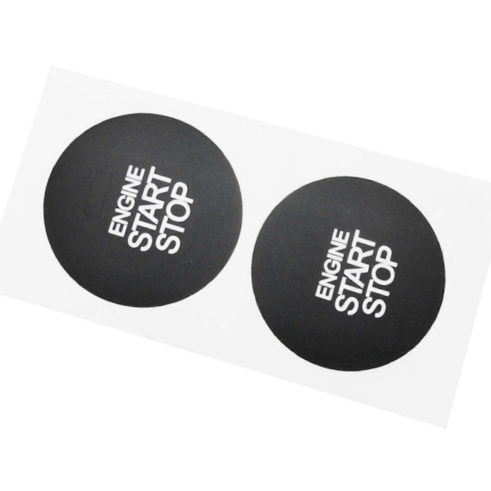 Automotive Button Security Sticker Additional PVC Substance Scratch Proof Decorative Face Strengthened Grip Multicolor