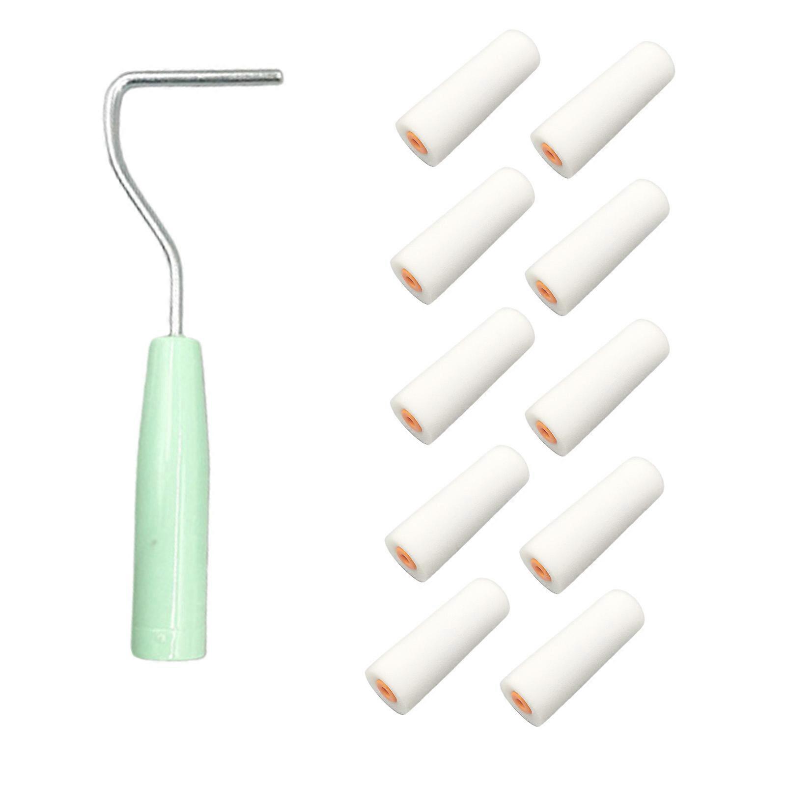 Durability Soft Grip Sponge Paint Roller Tool With Comfortable Handle Sponge Roll Brush For Detailed Painting Projects Multicolor