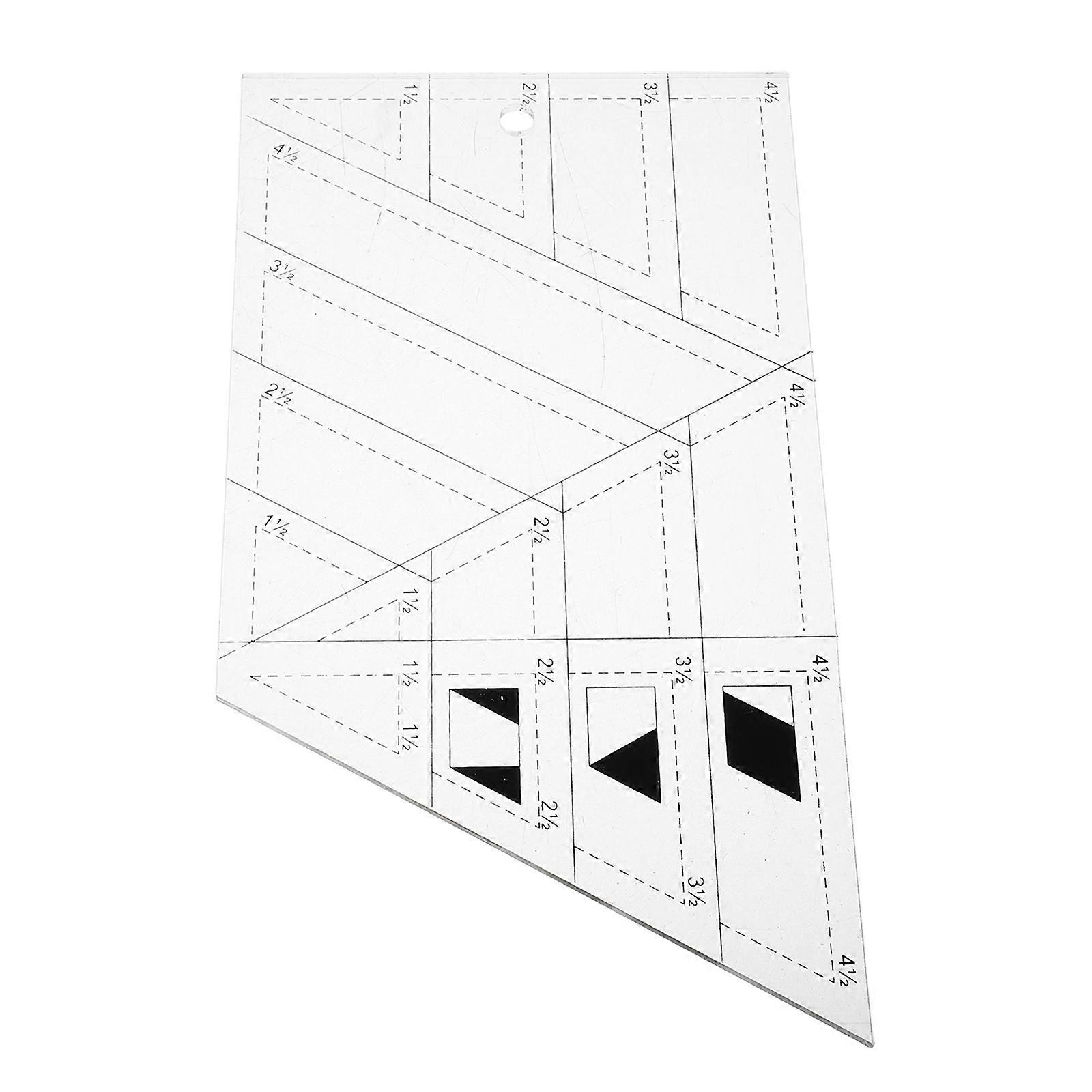 Acrylic Quilting Template Ruler for Sewing with Transparent Design