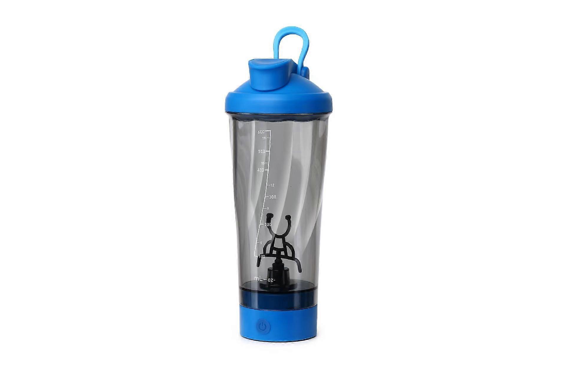 Electric Protein Shaker Bottle USB Rechargeable Vortex Blender Cup for Protein Shakes 700ml Blue