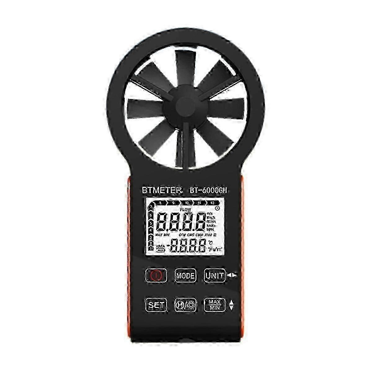 Enhanced High-Accuracy Handheld Digital Anemometer for Measuring Wind Velocity and Volume