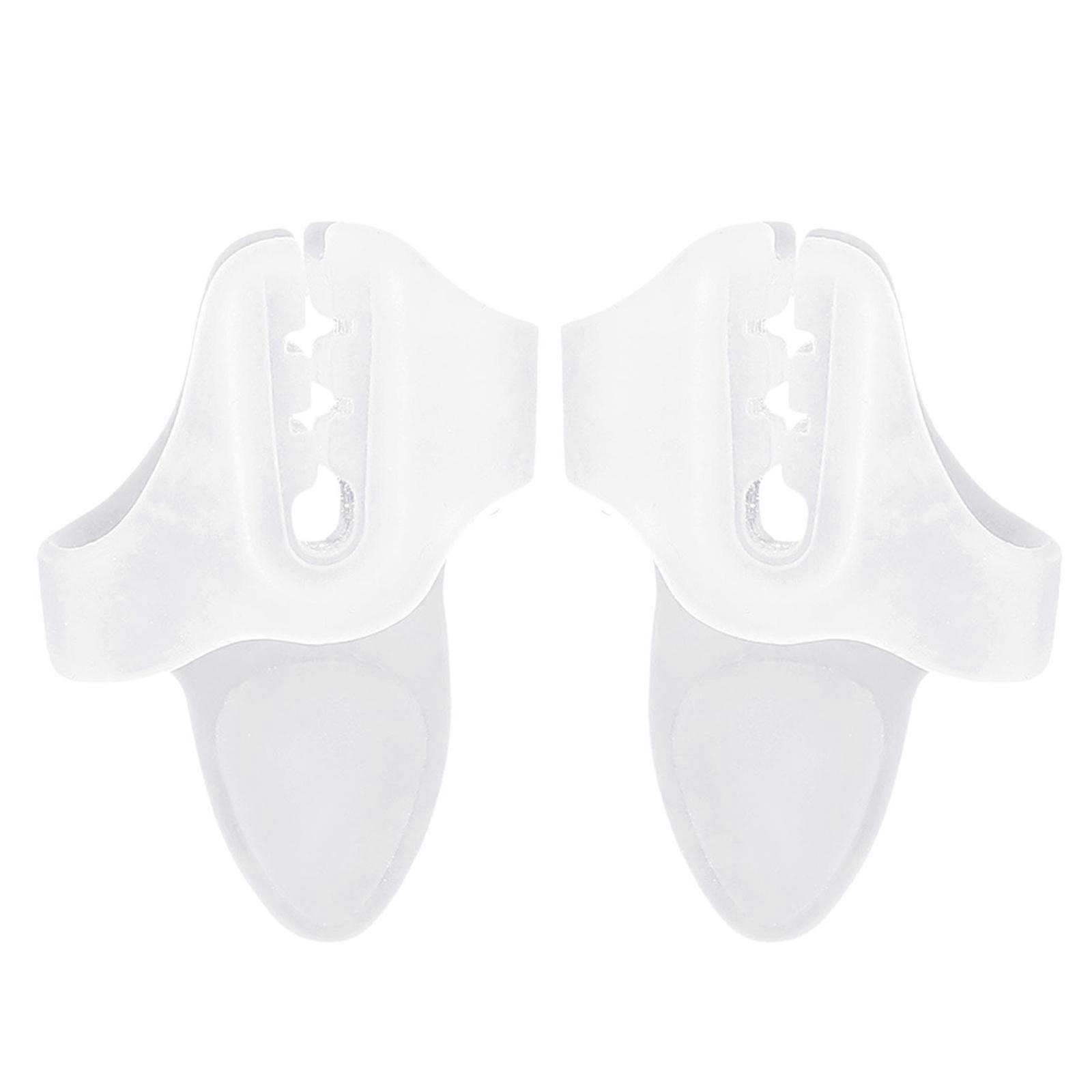 1 Pair Toe Separators Bunions Corrector with 2 Loop Easy to Use Toe Spacers for Women Men Foot Overlapping Toes  Clear