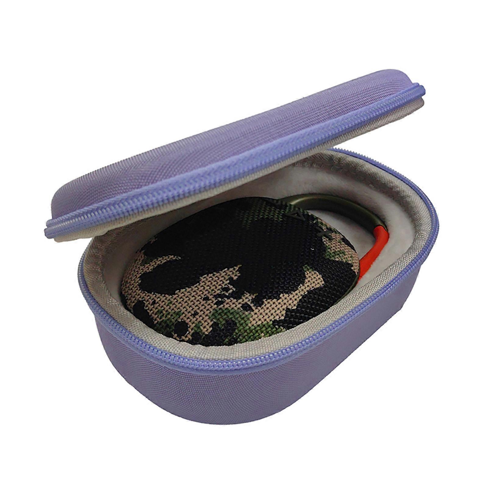 حقيبة EVA الصلبة الجديدة في الهواء الطلق حقيبة حمل للسفر للمقطع 5 مكبر صوت لاسلكي متوافق مع البلوتوث بنفسجي خارج رمادي