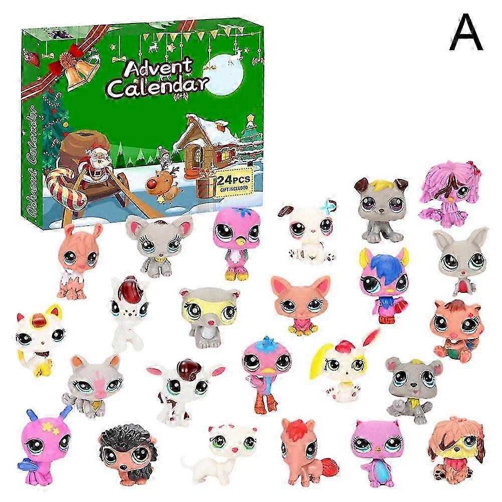 24-Day Advent Calendar with Collectible Bubblebug Pets for Kids Holiday Countdown Fun p