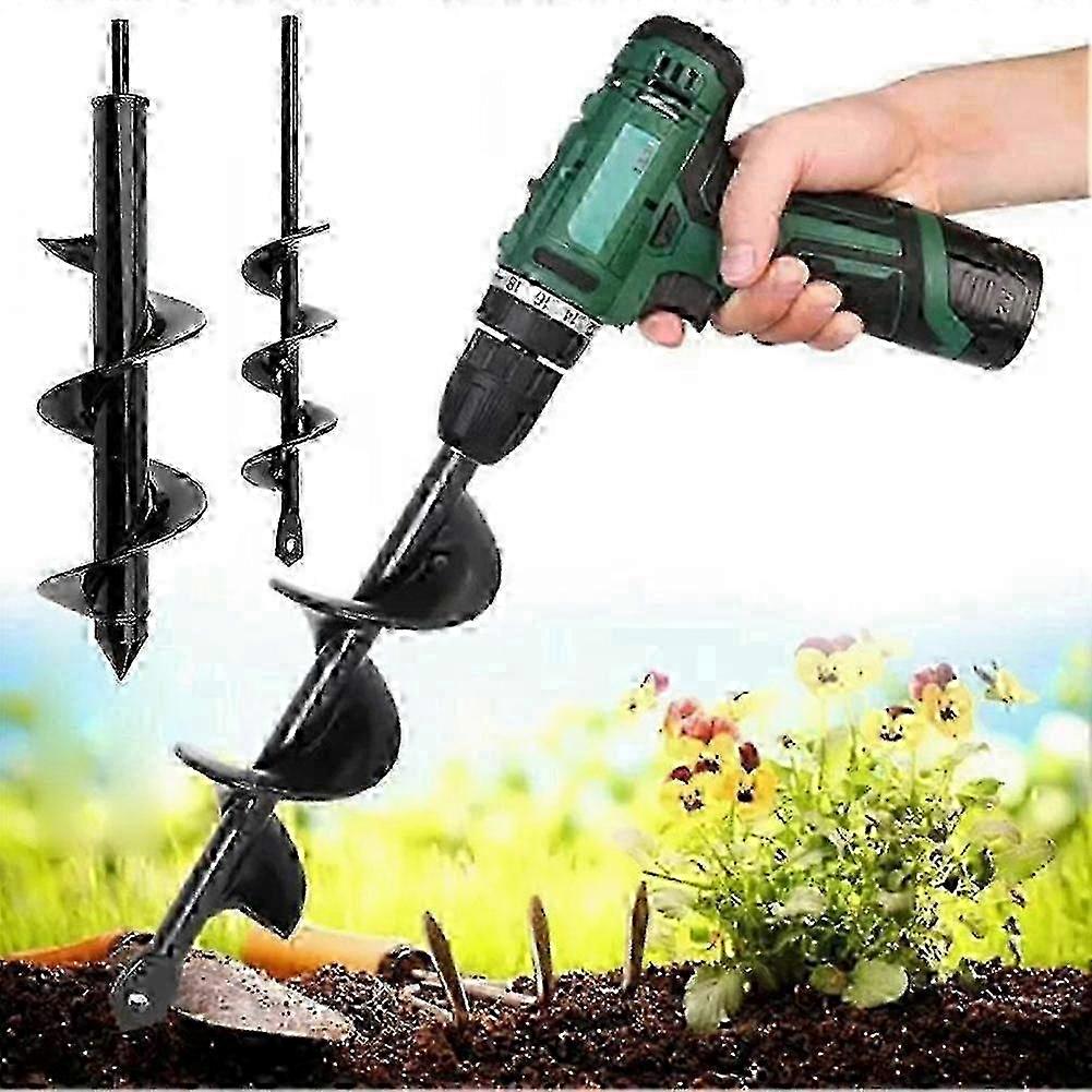Garden Auger Drill Bit for Planting Rapid Bulb Planter Tool Spiral Hole Digger for Umbrella Holes