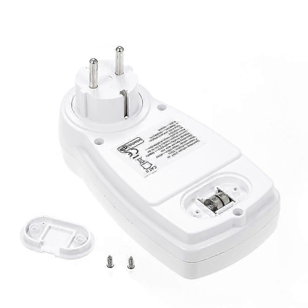Digital Wattmeter Power Meter with Voltage Chart and Countdown Timer, Grounded Socket for Indoor Energy Monitoring