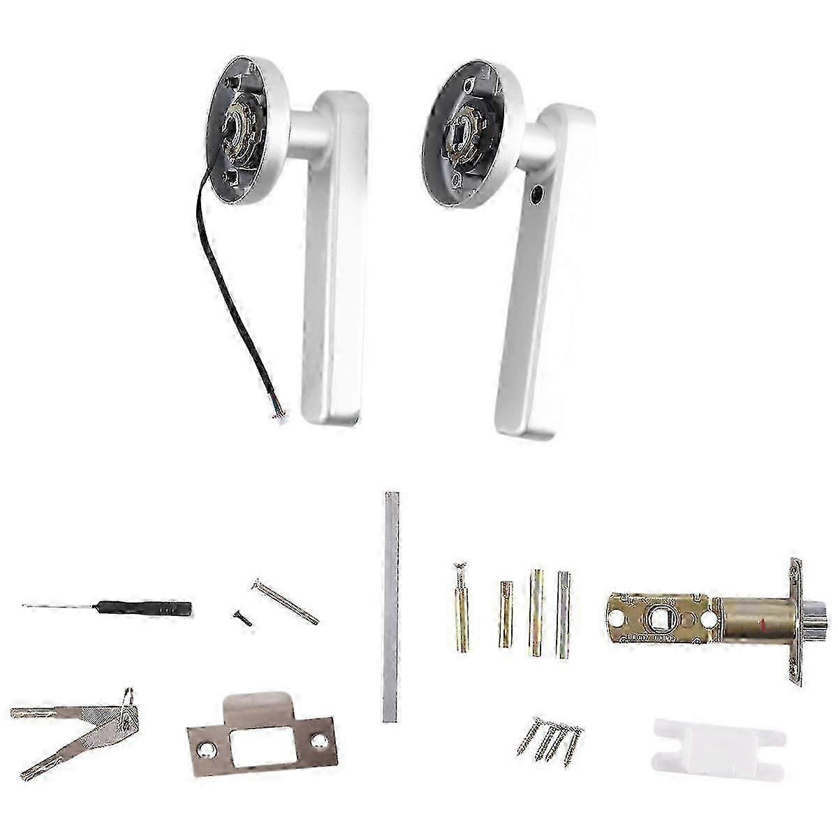 Smart Door Lock Keyless Entry Door Lock Keypad Door Lock with Handle, Fingerprint Door Lock with Tu JP