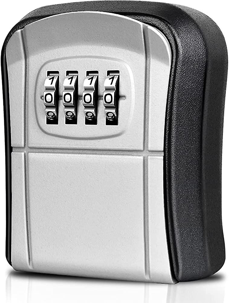 Key Box Wall Mounted Mini Key Safe Outdoor Key Box With Resettable 4-digit