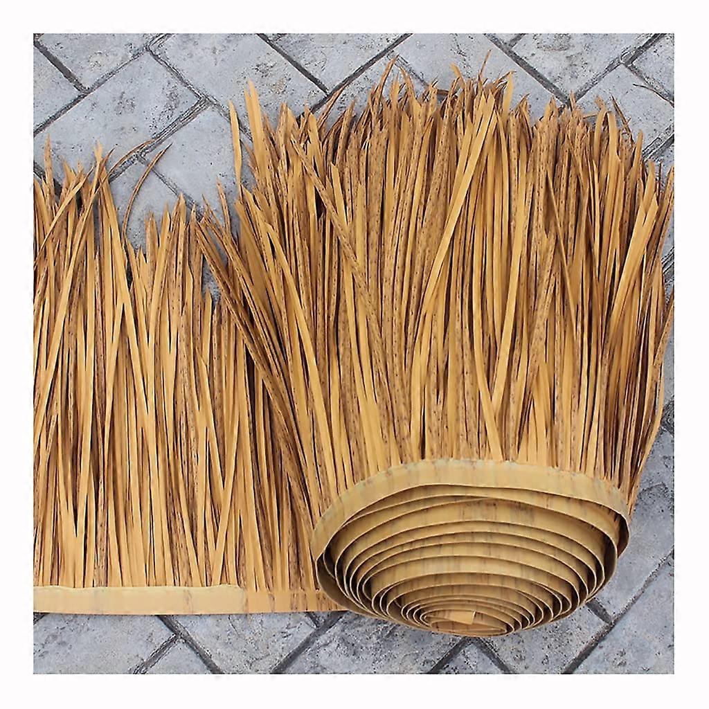 Artificial Thatch Roofing Roll 0.5x20m Weatherproof Fireproof PE Palm for Tiki Hut and Bar Roofs