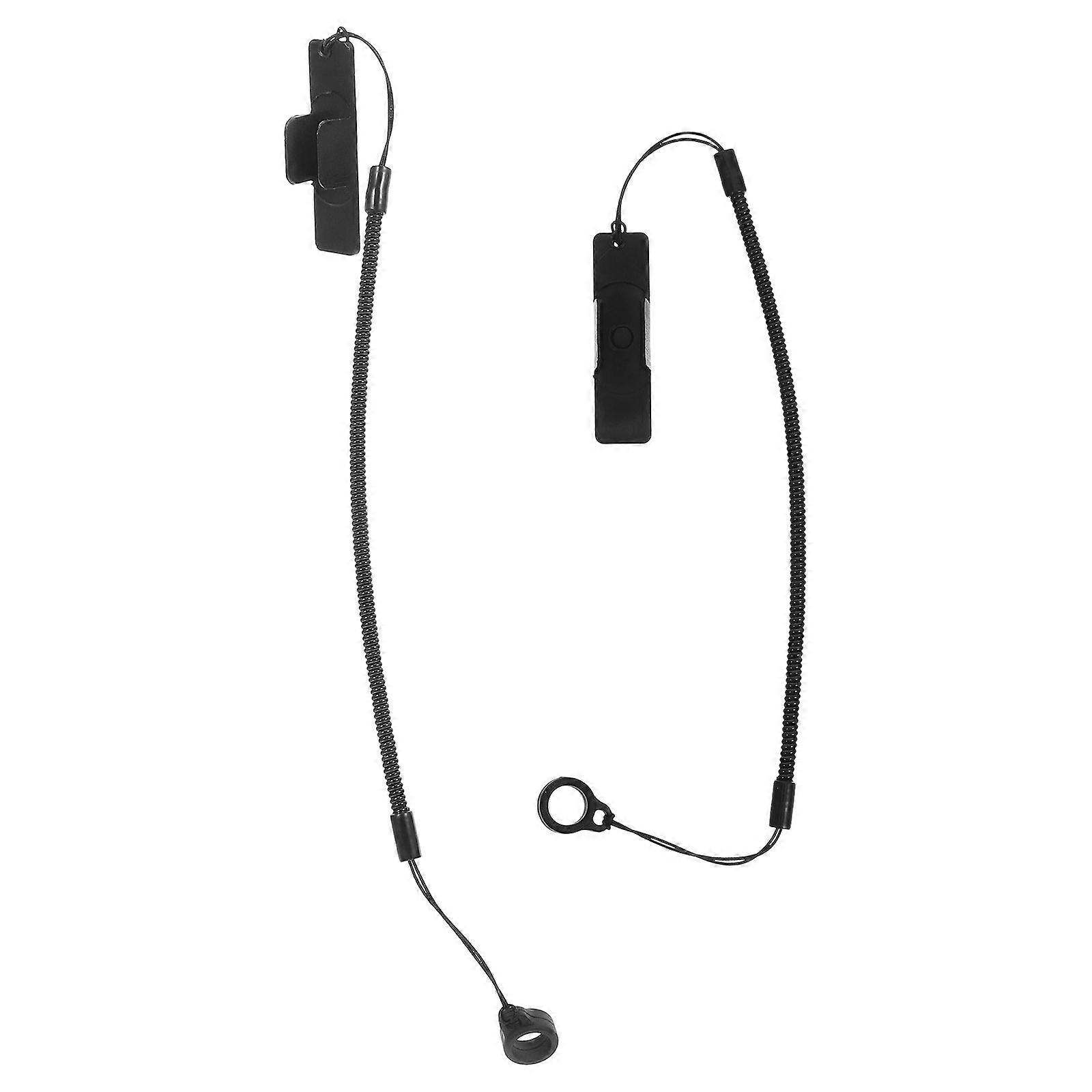 Handwriting Pen Elastic Tether for Stylus Pens 2Pcs Black Retractable Straps