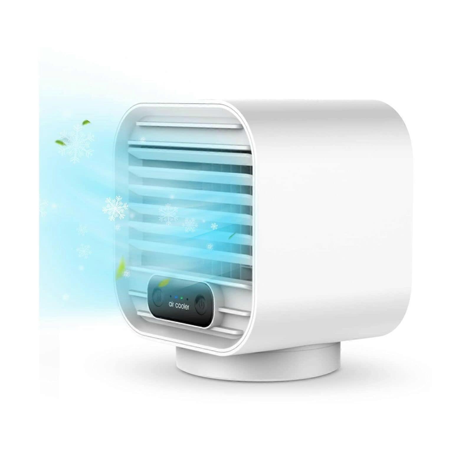 Portable Air Conditioner with Evaporative Cooling Fan, Mini AC Unit for Desk and  Use, Green