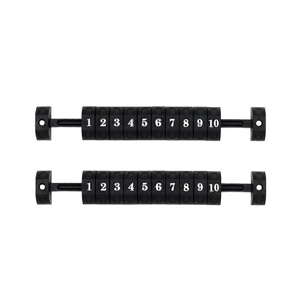 Counter Scoreboard 2Piece Set Black Replacement for Standard Tables Score Keepers Table Accessories