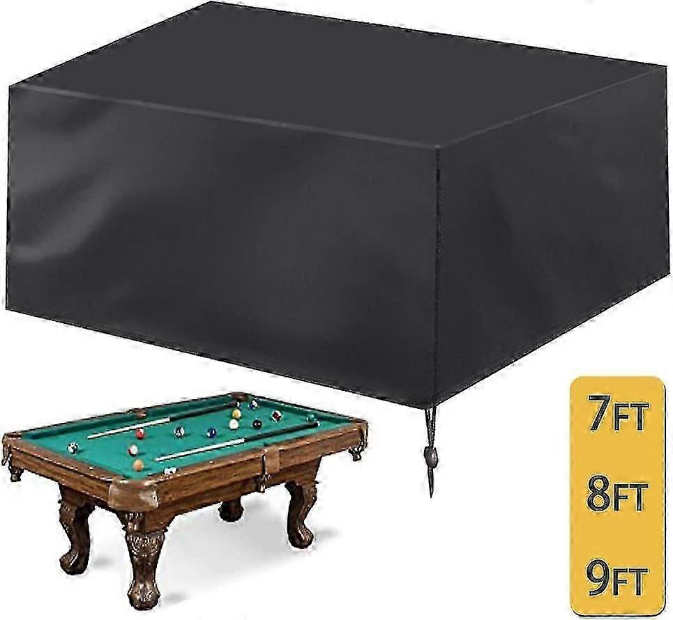 Pool Table Cover, 7 8 9ftpool Table Covers With Drawstring Durable Waterproof Table Cover For Pool Table / Rectangular Table (9 Ft: 113 X 61 X 32 In)