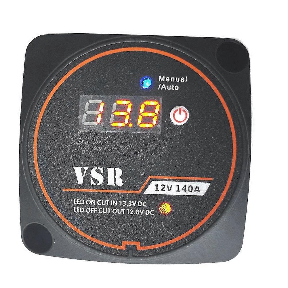 Smart Dual Battery Smart Isolator 12V 140A Digital Voltage Sensitive Relay VSR Split Charge for Campers Car RV