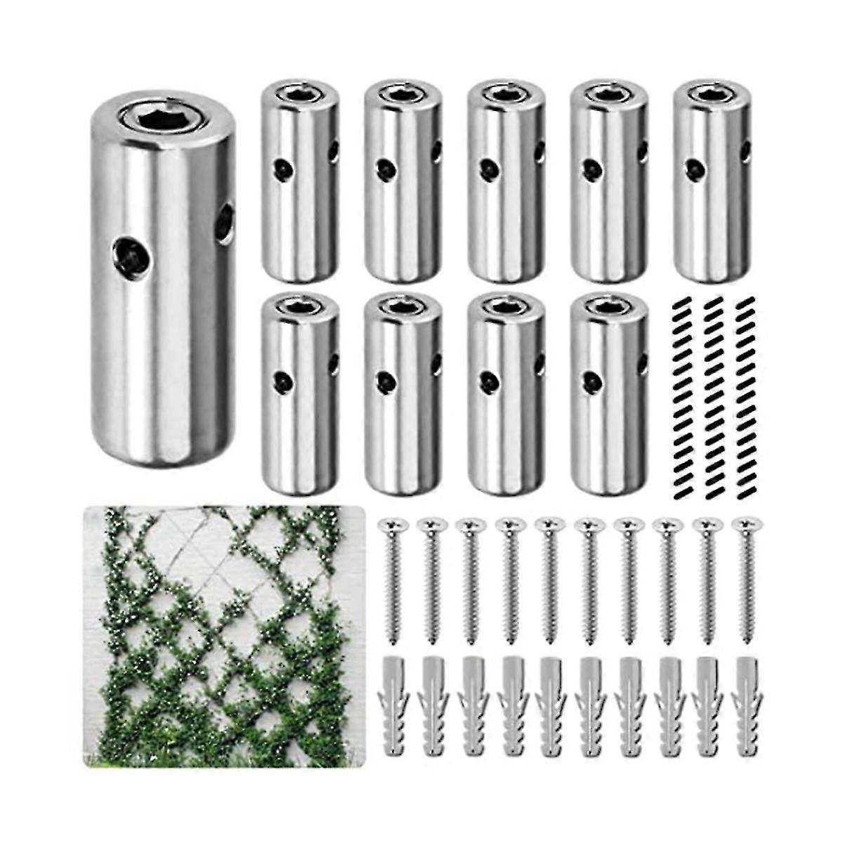 1 مجموعات تعريشة الأسلاك لتسلق النباتات في الهواء الطلق ، 316 الفولاذ المقاوم للصدأ السحابة ، الأخضر الجدار سلك تريل