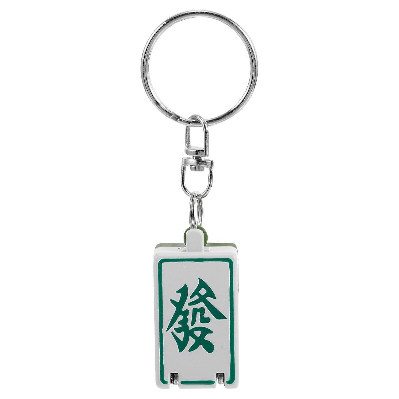 Travel Mini Nail Clipper with Mahjong Tile Keychain