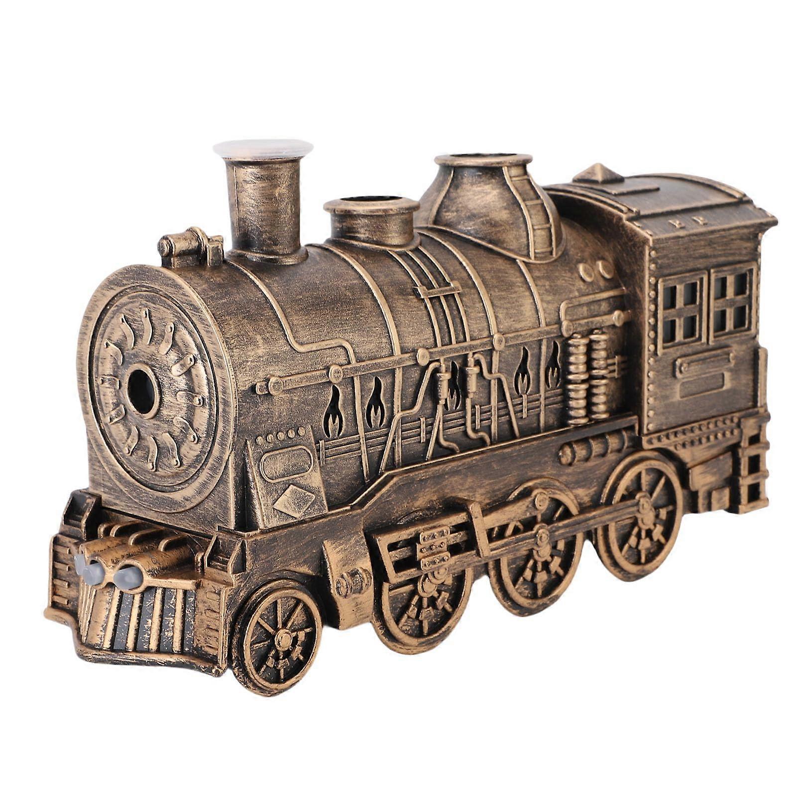 Humidifier Diffuser 300ml Vintage Train Shape Cool Mist with Dual Nozzle for Bedroom Desk