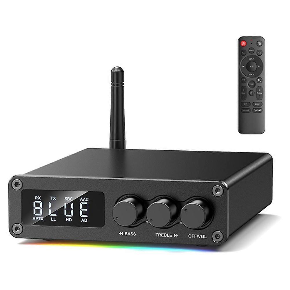 Bluetooth 5.2 Transmitter Receiver for TV, Home Stereo, BT Headset, Low Latency HD Bluetooth Audio Decoder Adapter A