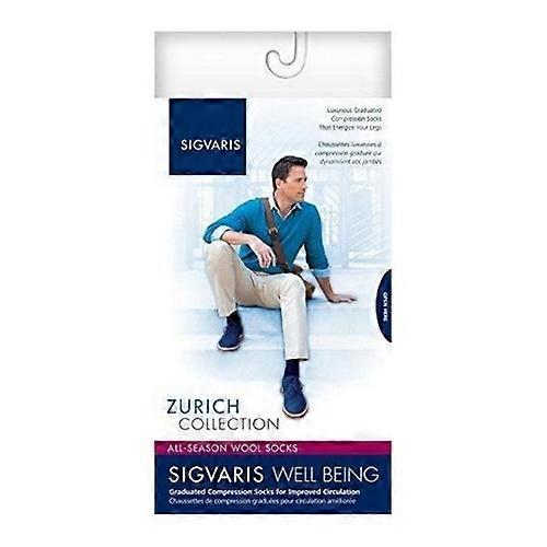 Sigvaris Calf High Wool Men Navy 15-20 MMHG Size B, 1 Pair