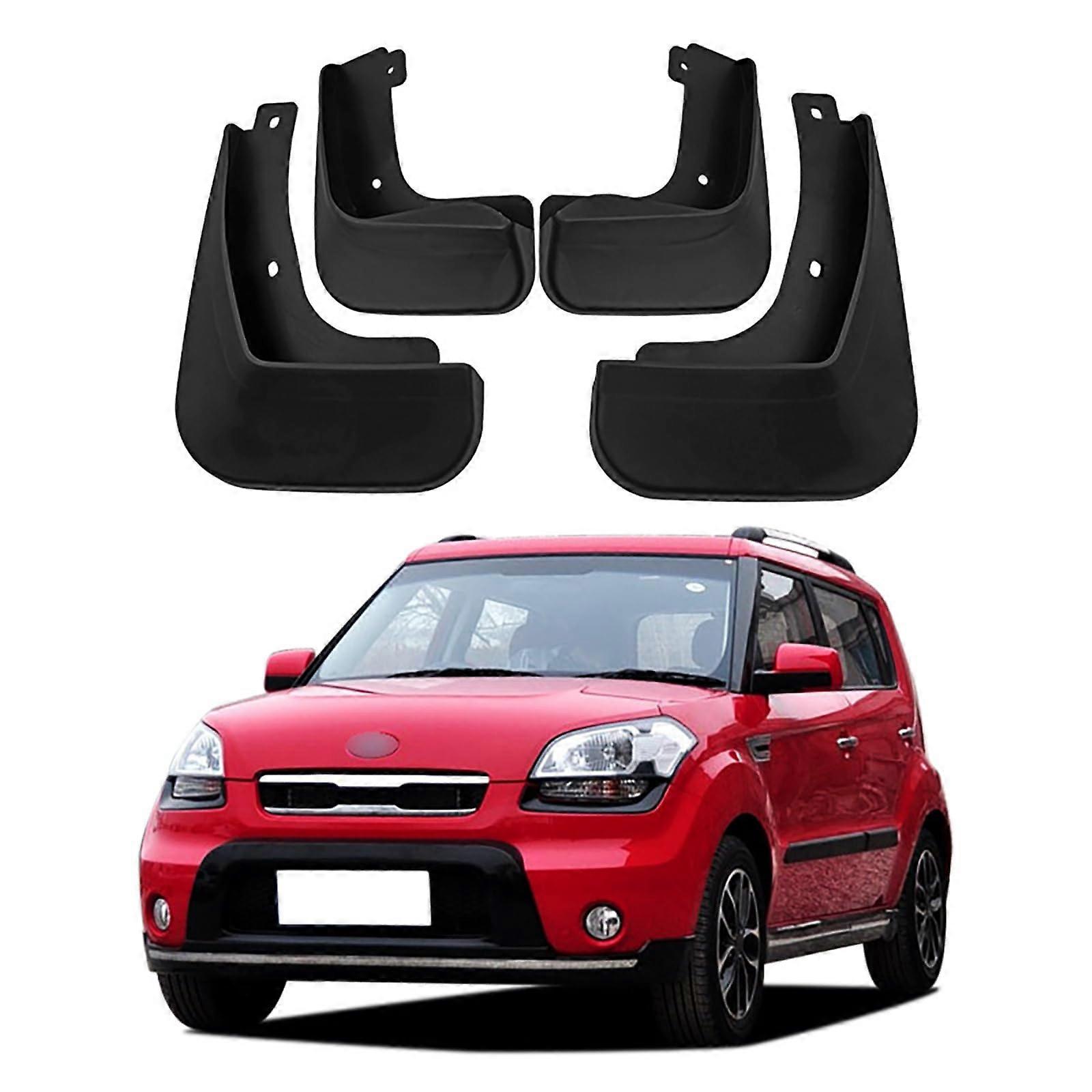 Car Mud Flaps for KIA Soul 20102013, Front and Rear Fender Splash Guards, Custom Fit Protection