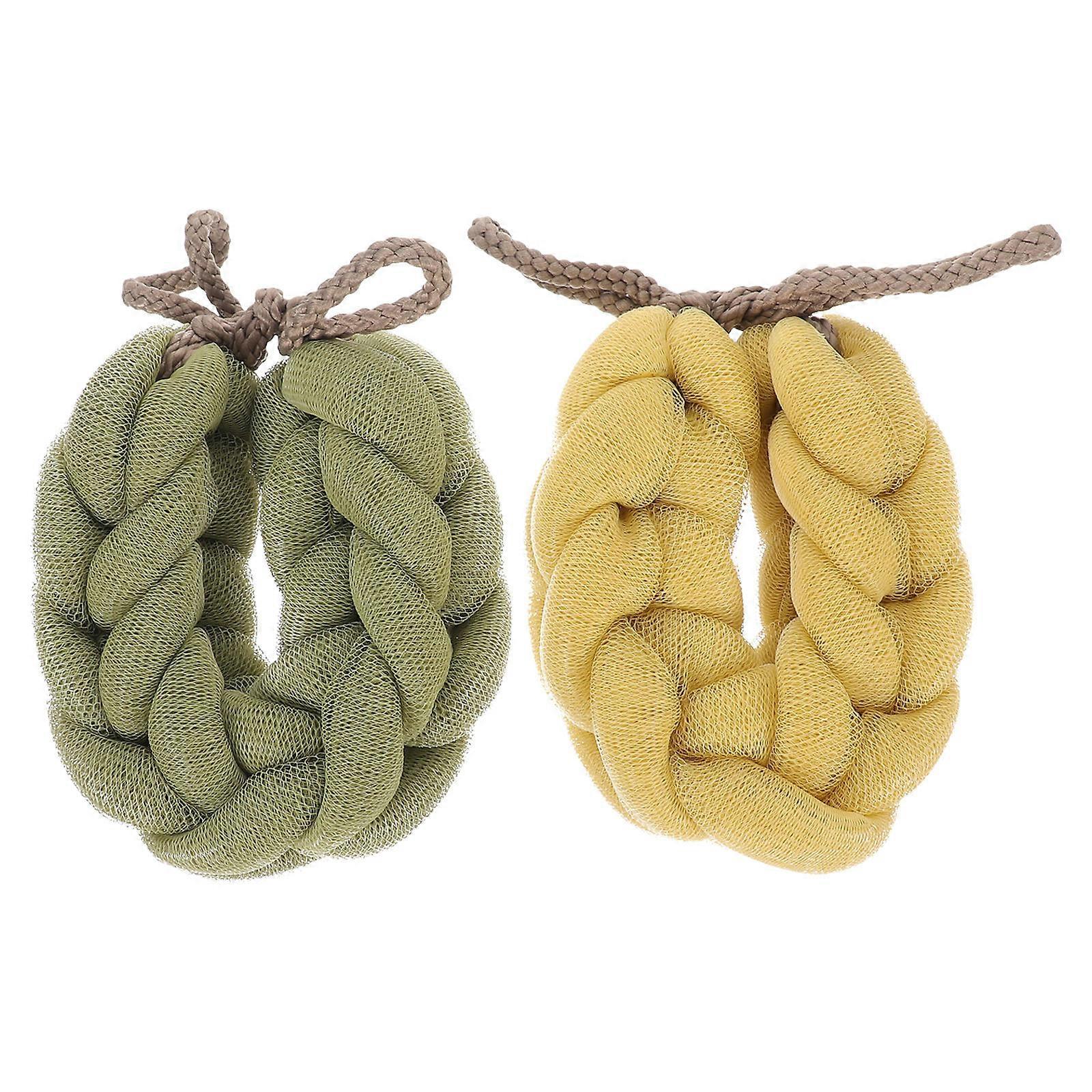 Bath Sponge Shower Loofah for Body Scrubbing 8Pcs Assorted Colors