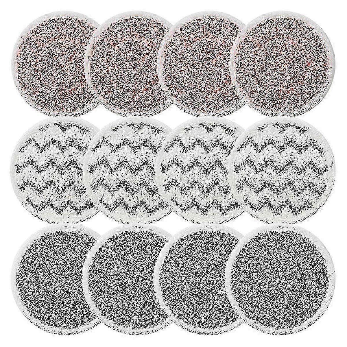 Rotating Mop Replacement Pads for Spin-Wave 3897A SmartSteam Scrubbing Steam Mop, Mop Pads 12Pack