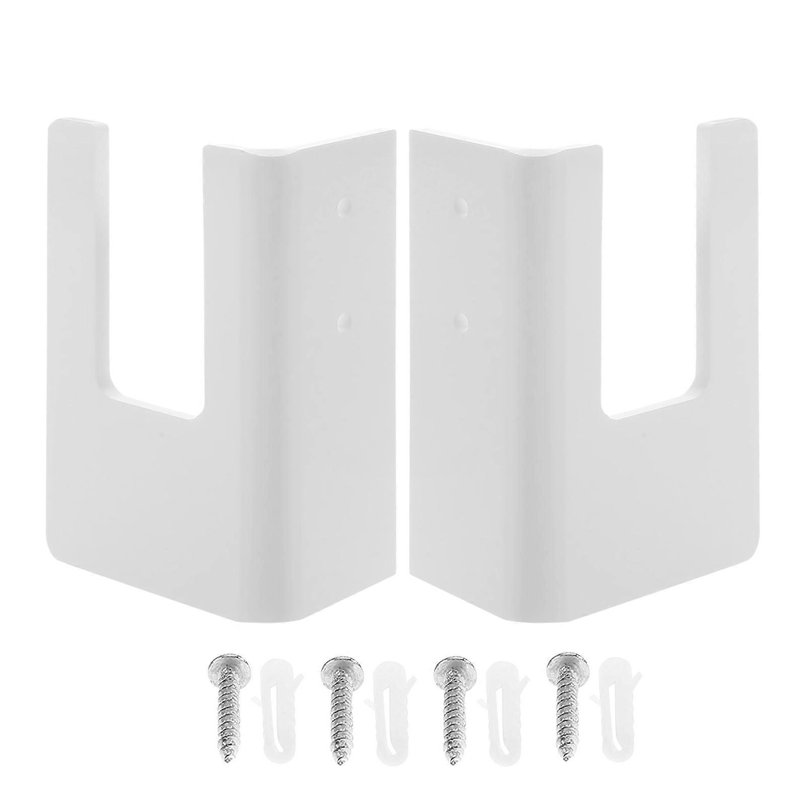 White Acrylic Skateboard Wall Mount Display Rack for Home Use Sturdy and Stylish 1 Set