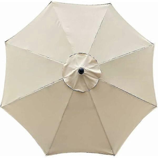 Replacement Canopy for Parasol, 8 Ribs, 3 m, Waterproof, UV Protective, Replacement Cloth, Beige