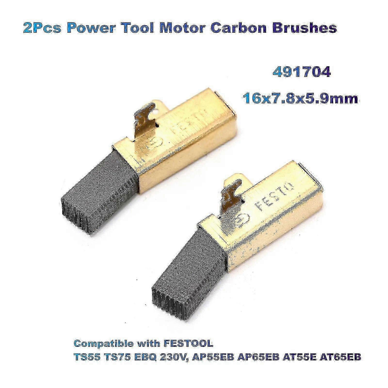 Compatible Carbon Brushes 16x78x59mm for FESTOOL AP55EB AP65EB AT65EB