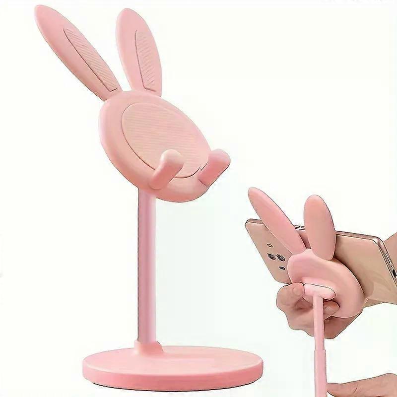 Little Rabbit Phone Stand Adjustable and Liftable for Students' Desks, Lazy People's Home Use, Selfie and LIVE Support Stand